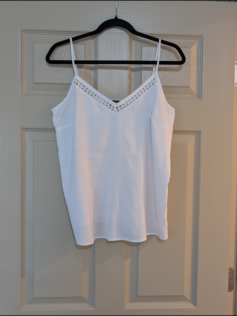 The Limited White Lace-Trim Camisole